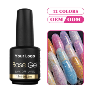 2-in-1 15ml UV Gel Polish Non-Toxic HEMA Free Custom Logo Private Label New 56 Color Rubber Base Coat for Art Use OEM/ODM