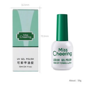 Functional glue reinforced tempered frosted wash-free crystal-coated sealing nail polish